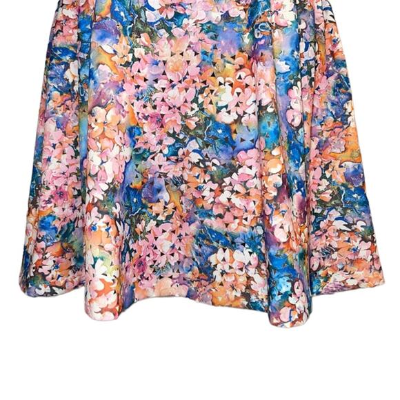 NWT Betsey Johnson Floral Romantic Fit & Flare Multicolor Short Sleeve Dress 4 - Picture 5 of 10